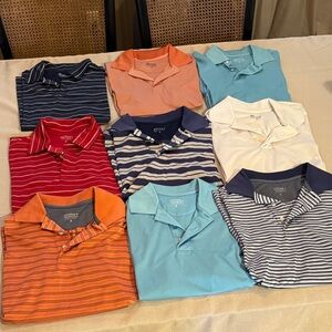 9 Brooks Brothers Men's Polo Shirts - Assorted Colors Lot